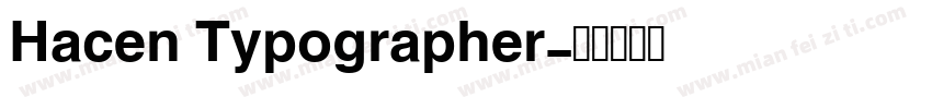 Hacen Typographer字体转换